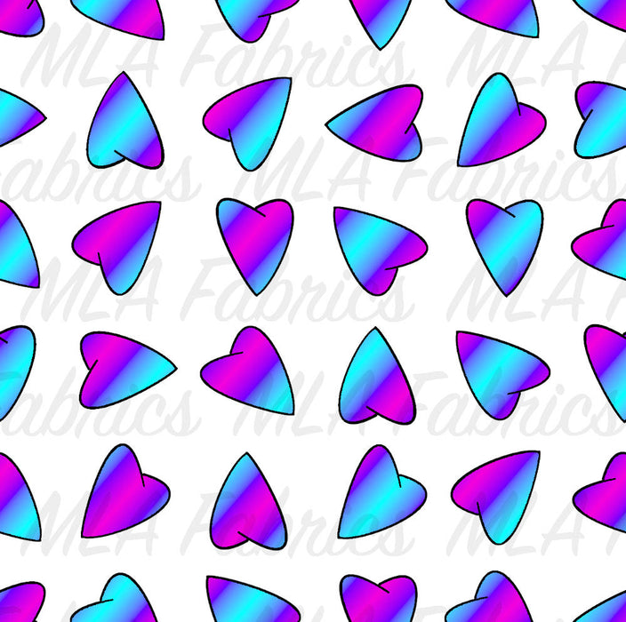 Pink and Blue Hearts 2 Colors Available